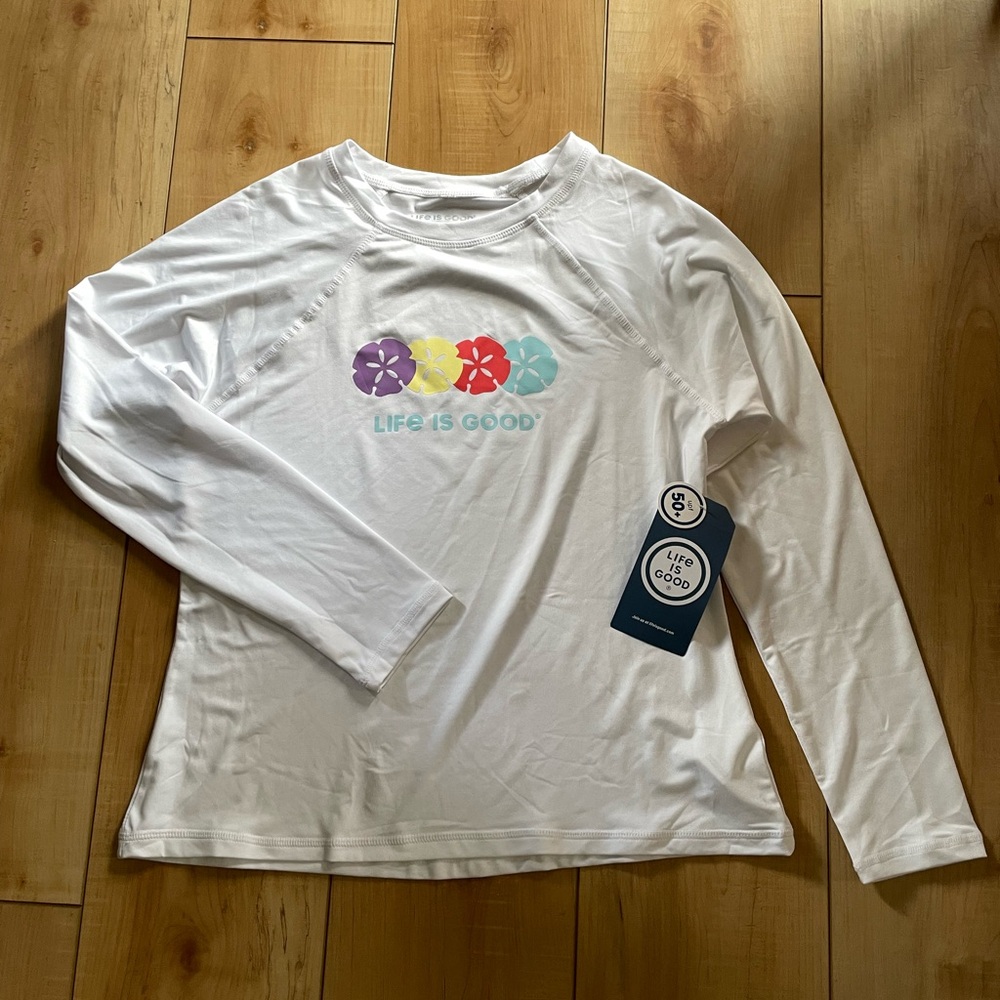 Life is Good Sun protection Long sleeved Shirt Size M